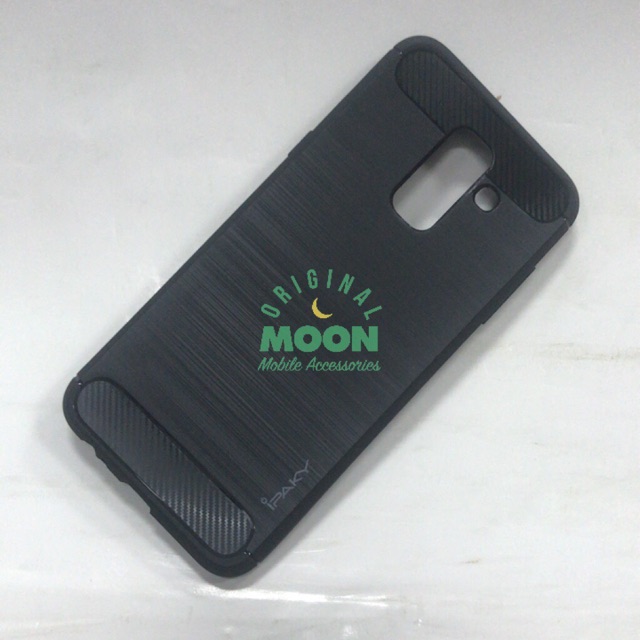 Case samsung j6 2018 ipaky carbon cover karbon silikon softcase casing