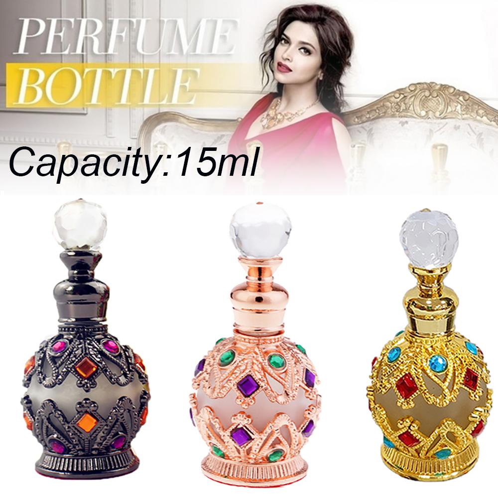 Agustinina Botol Kosong Fashion Kualitas Tinggi Gaya Arab Gaya Timur Tengah Vintage Botol Parfum