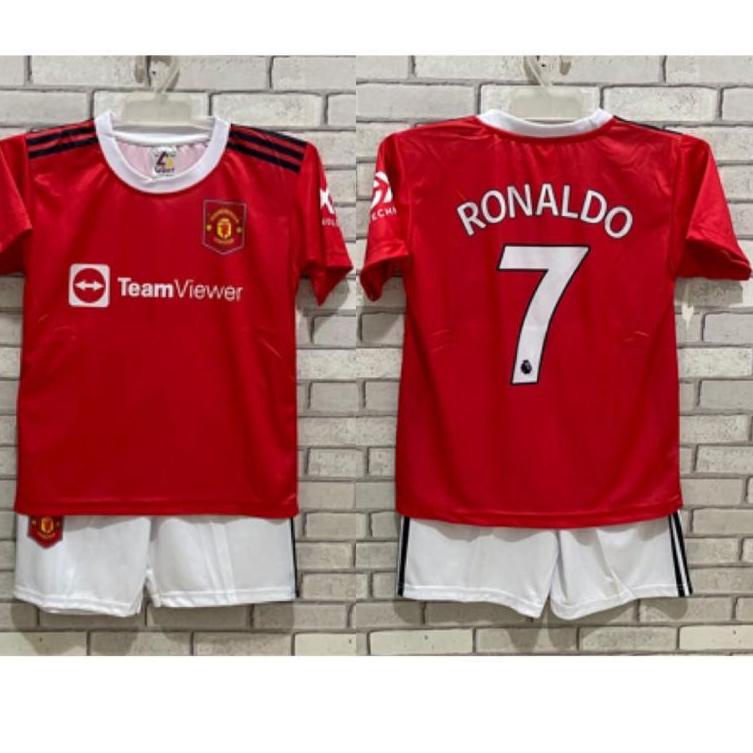 Modern.. ALFIYAH ~ SETELAN BAJU BOLA ANAK MU PSG REAL MADRID ,MESSI RONALDO, MBAPPE