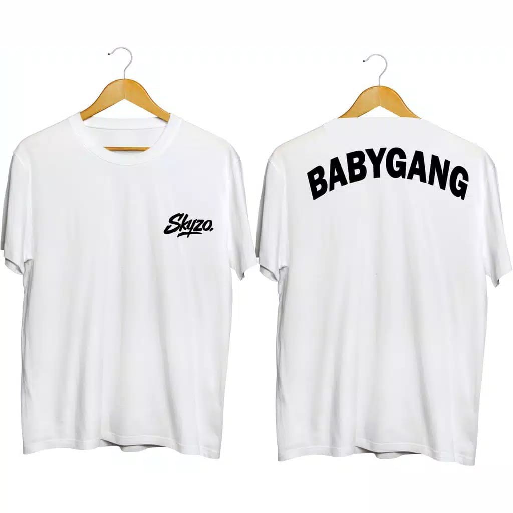 C19 / KAOS SKYZO BABYGANG WORDART / KASO DISTRO / KASO PRIA / WISHSHOP
