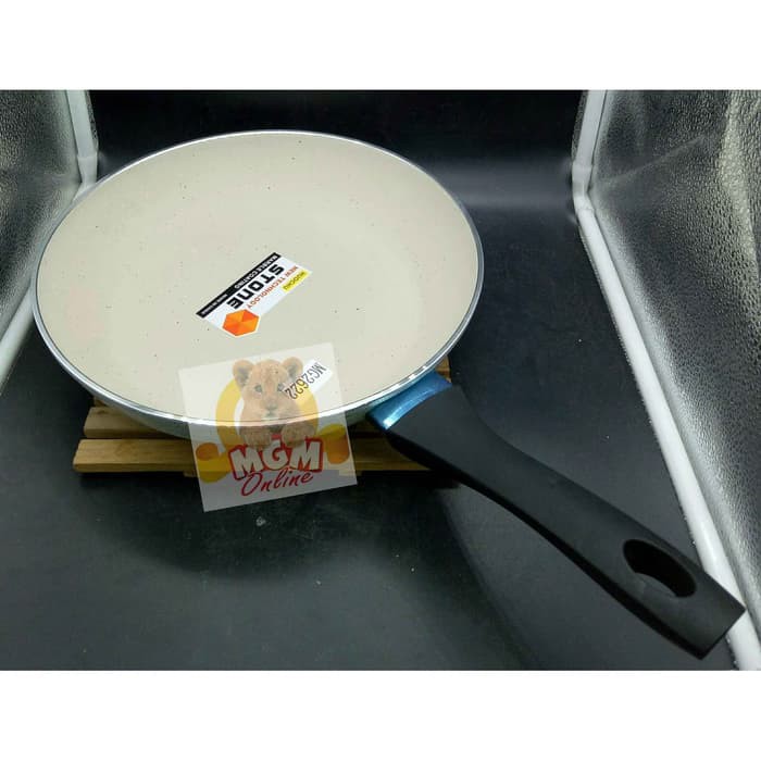 Marble Frypan 22cm teflon pengorengan teflon induksi ANTI LENGKET 2619