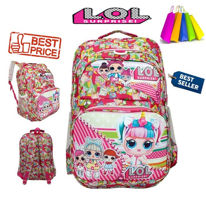  TAS  SEKOLAH ANAK  PEREMPUAN RANSEL CEWEK BACKPACK PUNGGUNG 