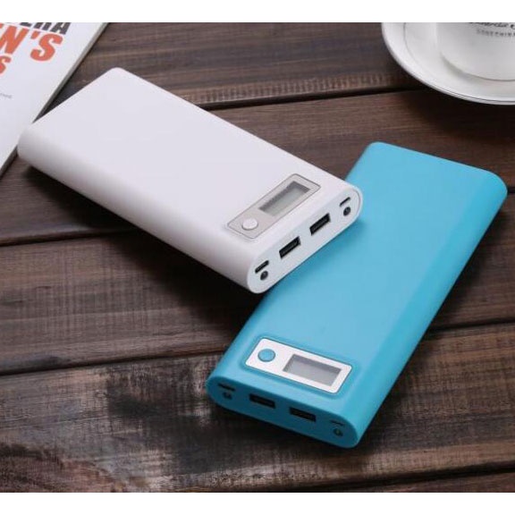 Power Bank Case 2 USB Port dan LCD 8 x 18650 powerbank DIY