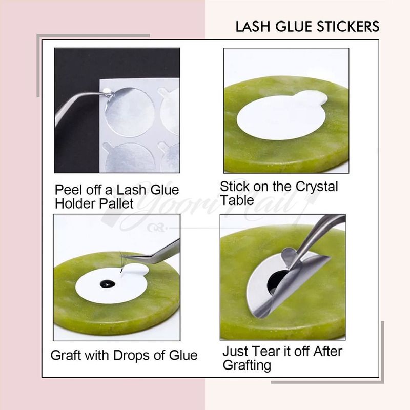 30pcs Lash glue sticker disposable stiker eyelash glue bulumata alas lem