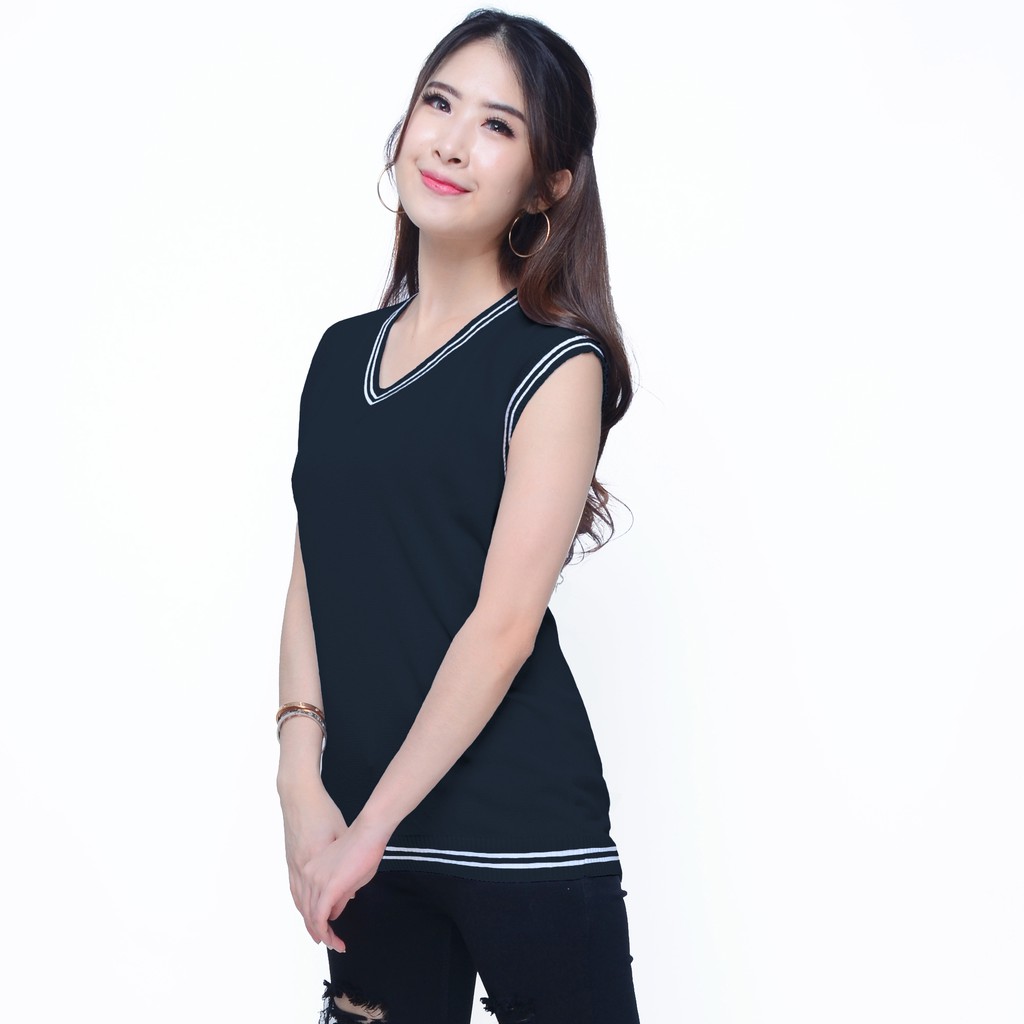 Rompi Rajut Baju Kantor wanita Fashion Model Terbaru - XSHOP Exotra