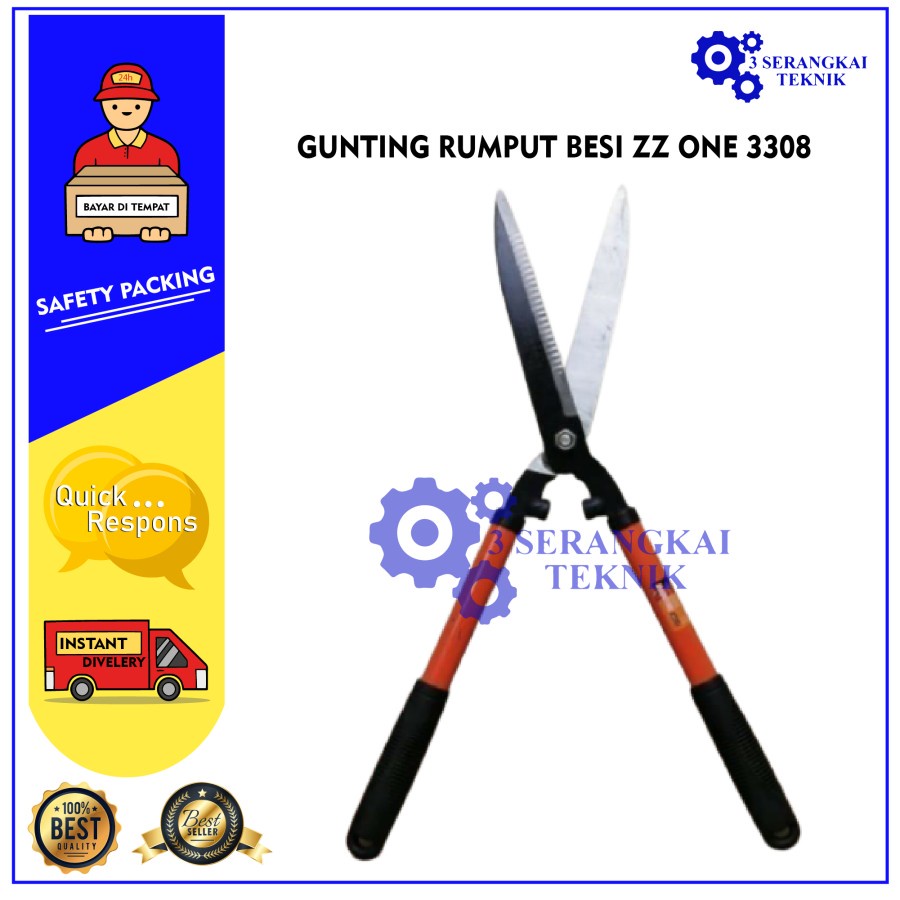 GUNTING RUMPUT BESI ZZ ONE 3308