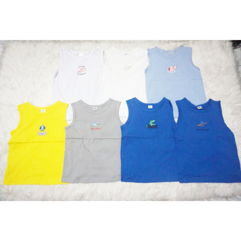 singlet PC anak laki / tanktop motif anak laki / kaos dalam anak