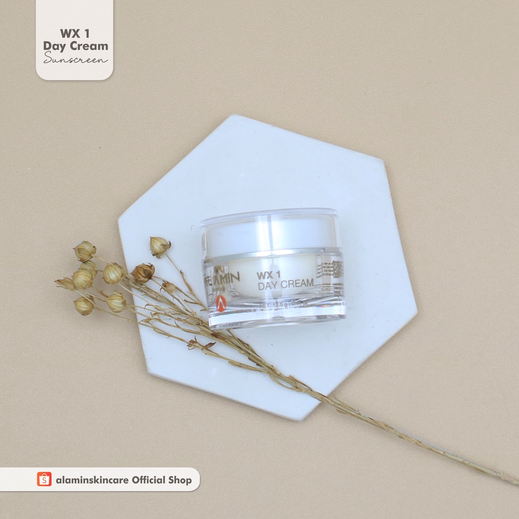 Alamin WX 1 Day Cream Skincare Sunscreen Tone Up Glowing &amp; Cerah Cocok Semua Jenis Kulit