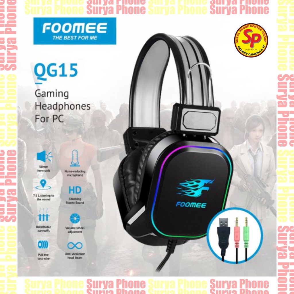 HEADPHONE GAMING FOOMEE QG15