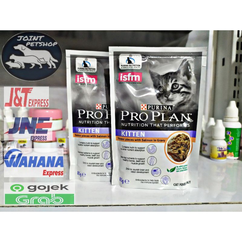 Proplan Kitten Pouch 85gr / Makanan anak Kucing Basah Pro Plan