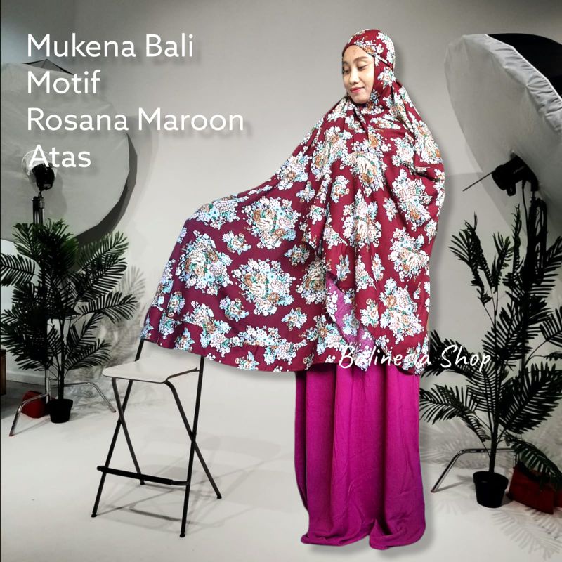 MUKENA BALI MOTIF ATAS KATUN RAYON