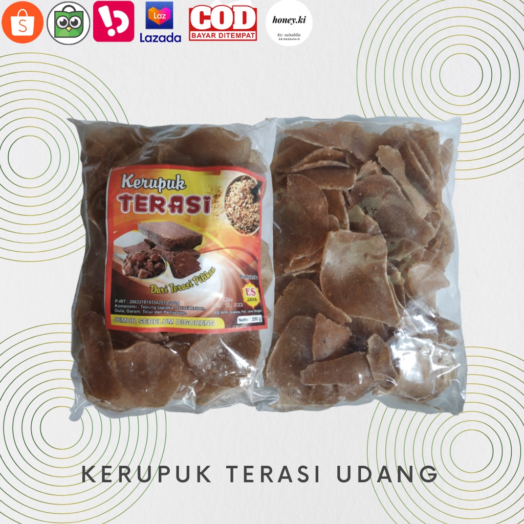 

KERUPUK TERASI UDANG 250g asli Juwana