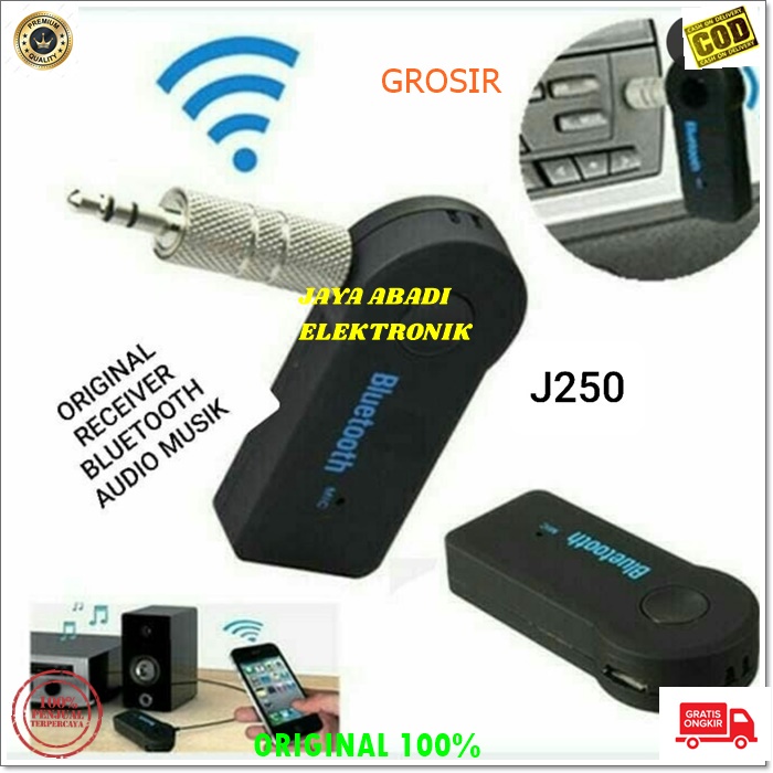 J249 ORIGINAL BLUETOOTH RECEIVER MUSIK MUSIK BLUETOOT SINYAL BLUETOT SIGNAL AUDIO CAR SOUND PENERIMA PENYAMBUNG STEREO AUX USB HEADSET HANDSFREE J249  HF Bluetooth receiver musik music mobil car audio sound aux cas bluetoot speaker multimedia bluetot usb