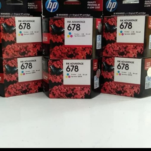 Paket cartridge tinta hp 678 BLK CLR