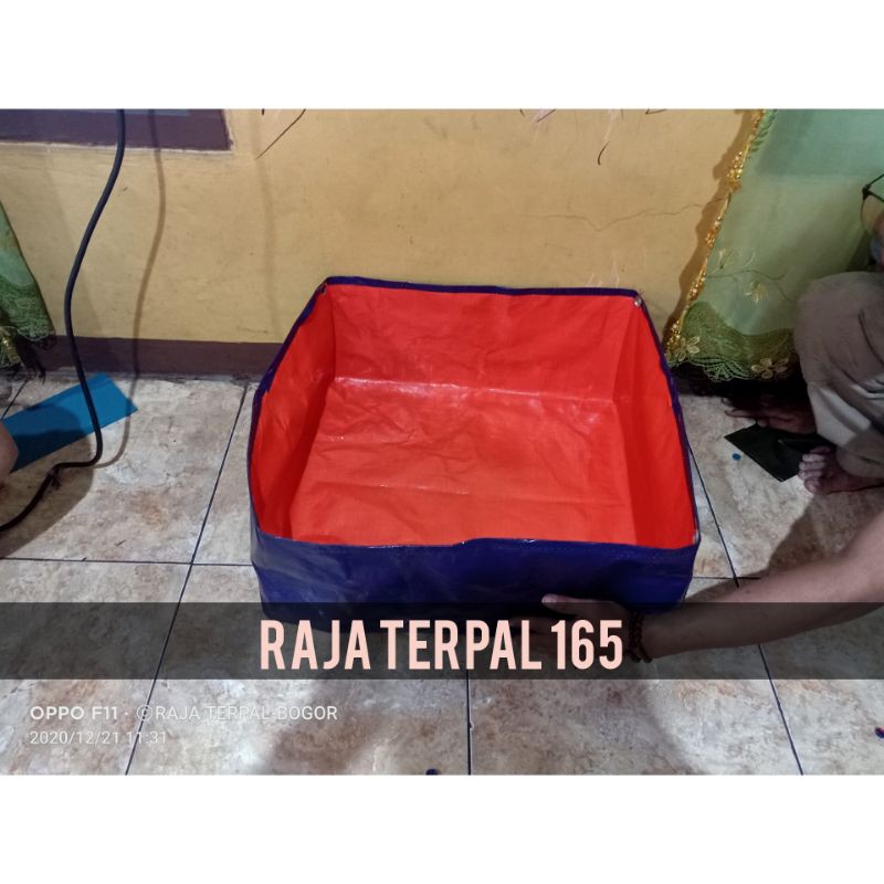 kolam terpal kotak 50x50x25 super