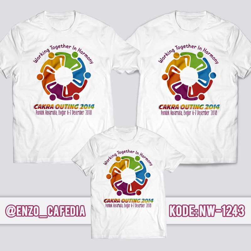Baju Kaos Family Gathering Kaos Couple Family Kaos Logo Nw 1243 Gratis Custom Nama Dan Logo Shopee Indonesia