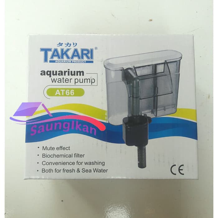 slim hanging filter gantung aquarium aquascape takari at66