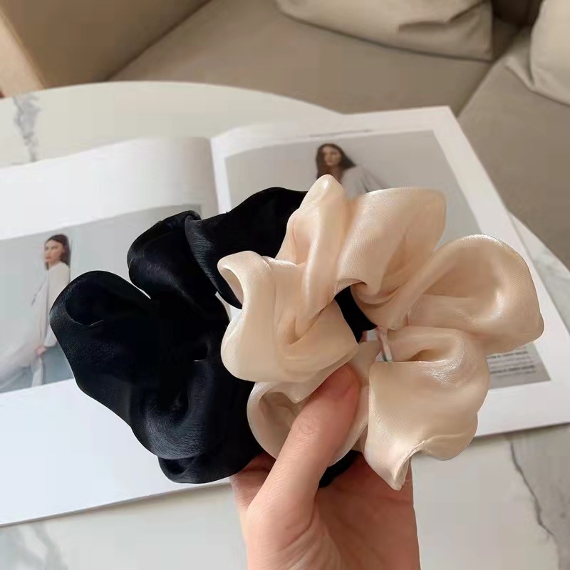 Scrunchie Rambut Satin Untuk Wanita Aksesoris Rambut - Cepol Rambut