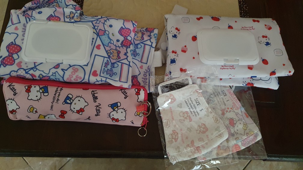 Pouch Tissue, Tempat Tissue 5in1 Bts Disney Mickey Minnie Snoopy Donald