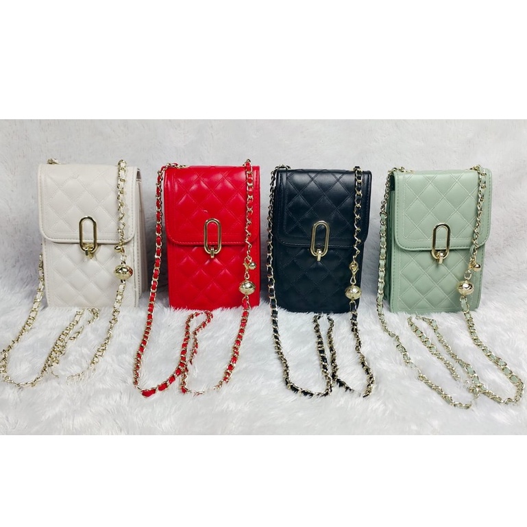 BJ61858 - BLACK/GREEN/RED/WHITE - TAS DOMPET HP SLEMPANG WANITA FASHION IMPORT MODIS ELEGAN TERMURAH TERLARIS TERBARU BAGSTORE JAKARTA TAS BATAM ZC1858 GT1899 LT1970 EL5444 BQ3411