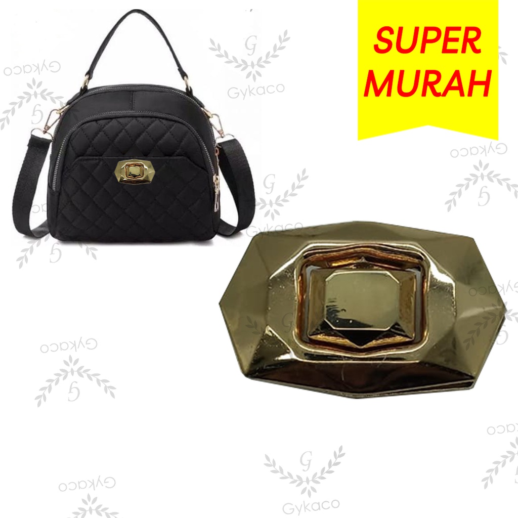 Variasi V152 Kunci Putar / Slop / Buckle - Aksesoris Tas &amp; Dompet Wanita Fashion (IMPORT)