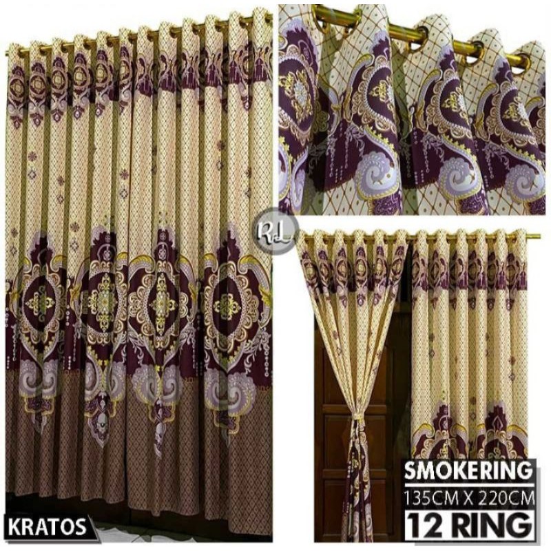 GORDEN SMOKRING 12 LUBANG MOTIF BATIK SULTAN