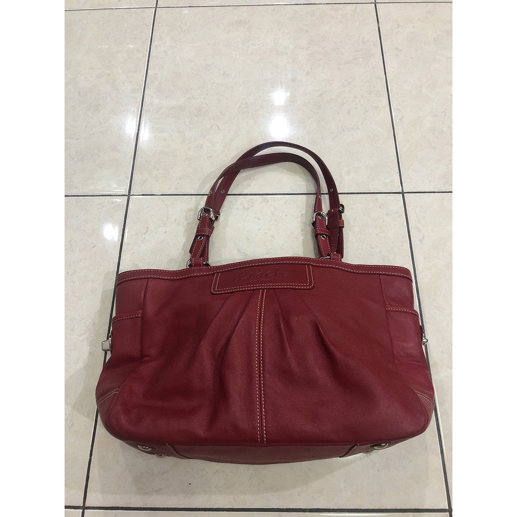Coach Pleated Tote Bag ORI - F13759