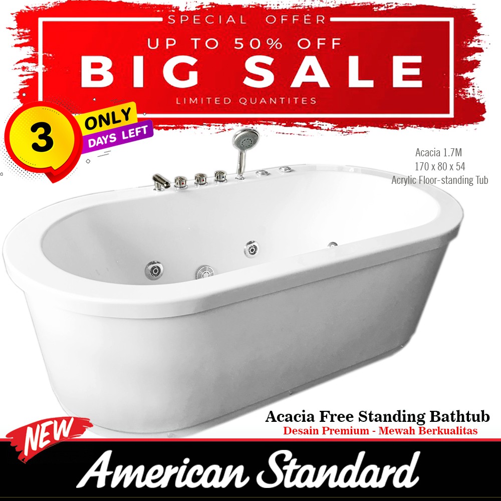 American Standard Sale Promo Bathtub Acacia 170 Cm Harga Khusus Hanya 3 Hari Shopee Indonesia Harga bathtub american standard