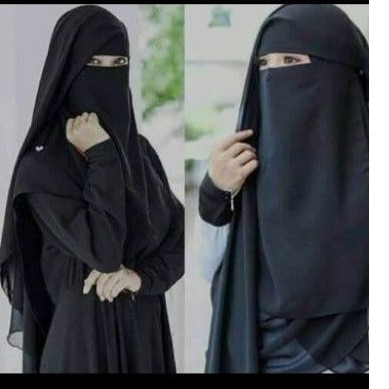 CADAR YAMAN HITAM SIFFON JETBLACK / Niqab Yaman 2 LAYER/ Niqob yaman aisyah / CADAR YAMAN warna hita