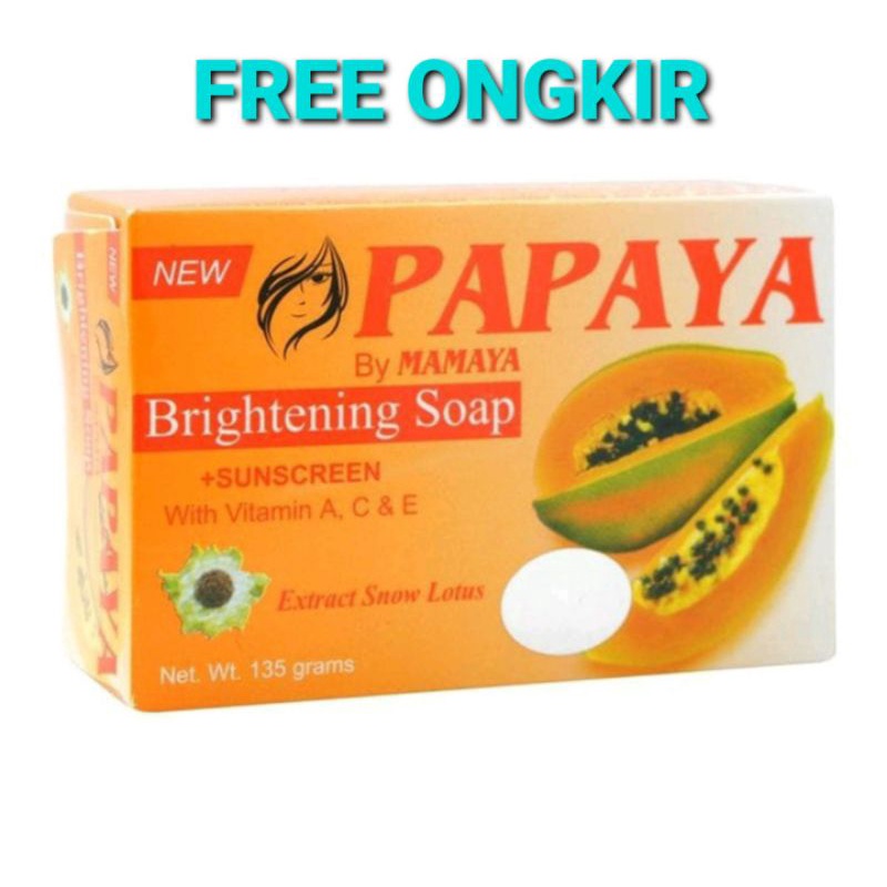 BPOM SABUN PEPAYA MAMAYA ORIGINAL 70 GR BRIGHTHENING SOAP