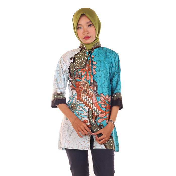 Blus Batik I Baju Batik Atasan Wanita  Riyan