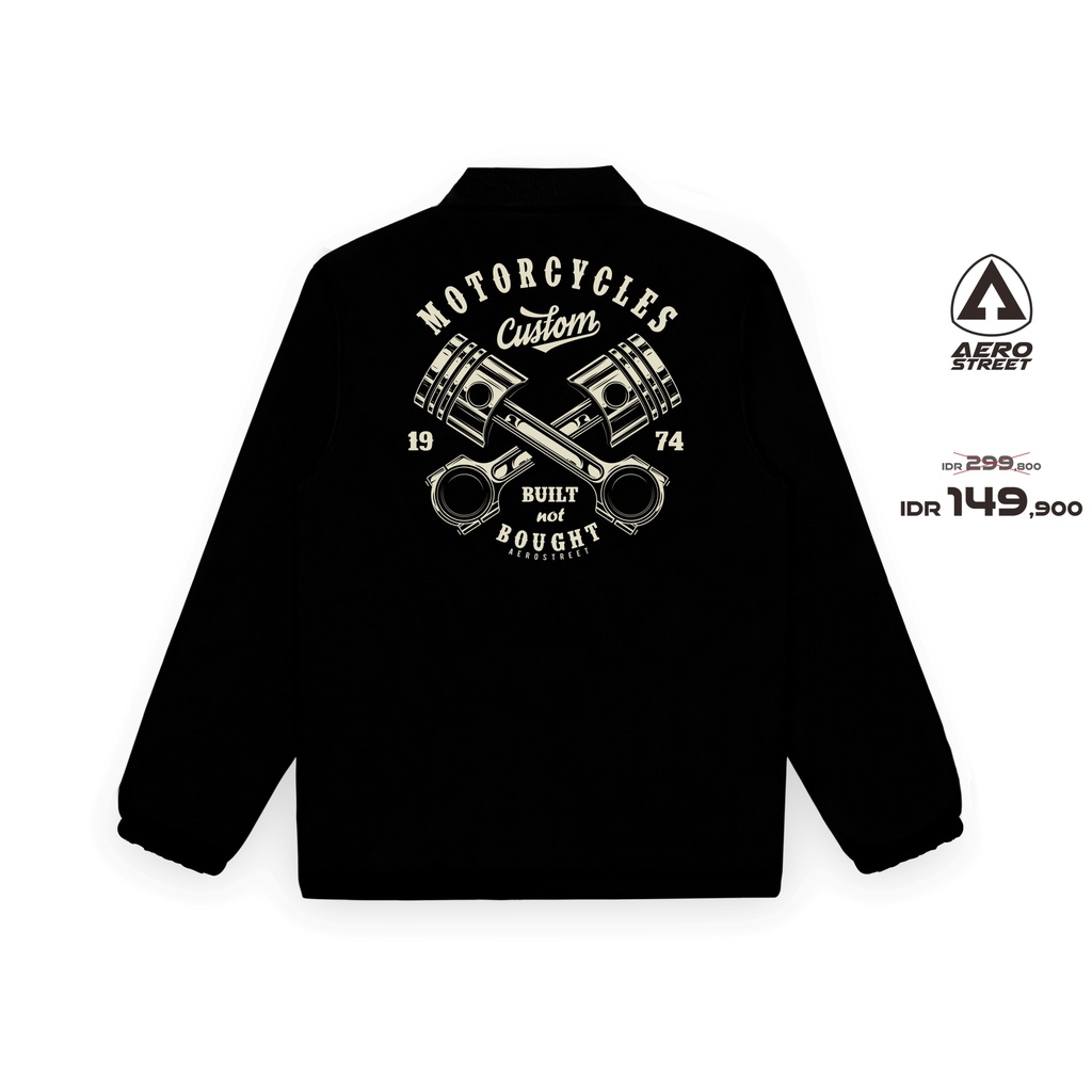 Jual Aerostreet Coach Jacket Motorcycles Hitam Jaket Dadaa Shopee Indonesia