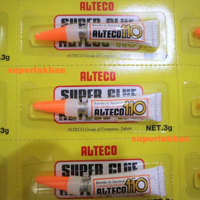 Lem Super Glue Alteco Instant Cyanoacrylate Adhesive Japanese Technology Patent Super Strong