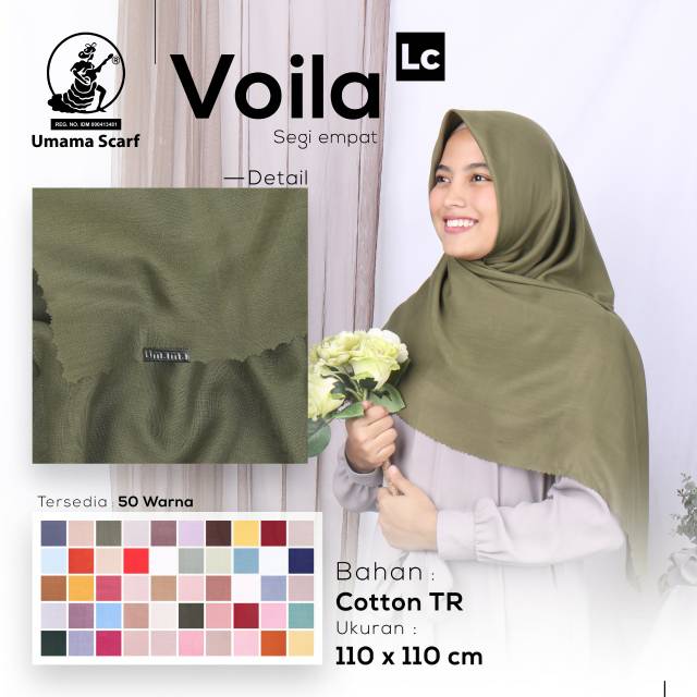 Jilbab Umama Scarf Voila segi empat