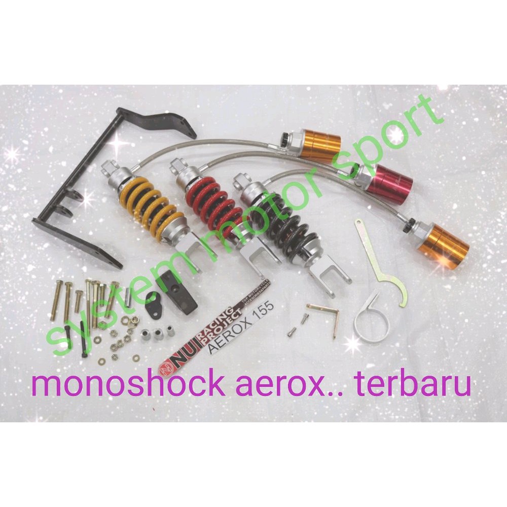 shock belakang aerox. monoshock aerox. monoshock nui aerox