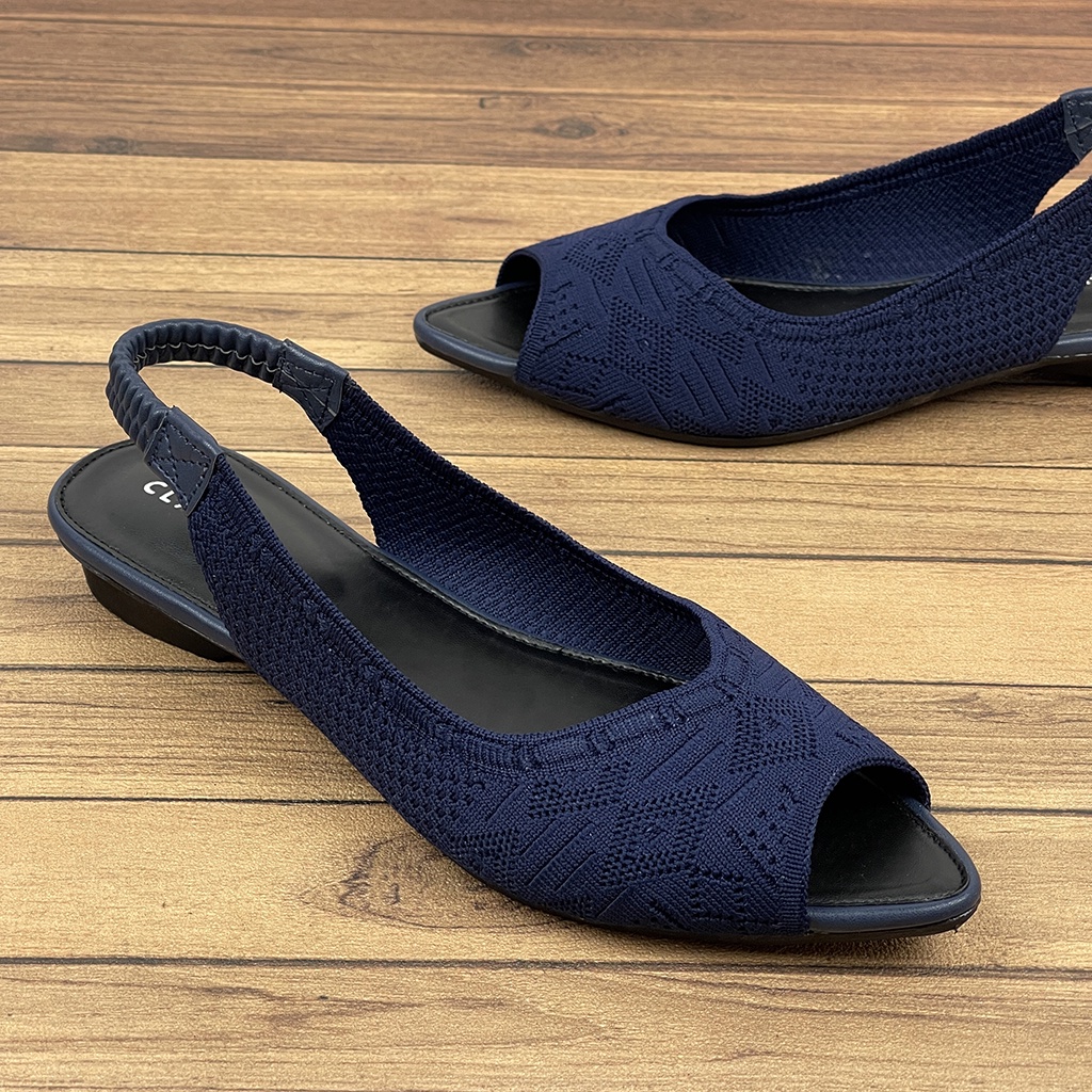 Sandal Wanita Slip On Mules Upper Rajut Import JD02 ~ CLARENZ0