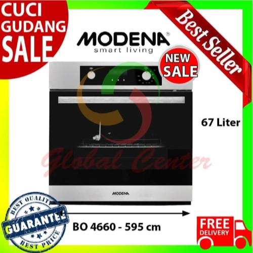 Oven Gas Modena 60 Cm Modena BO 4660 Gas Oven Tanam FREE ONG SURABAYA