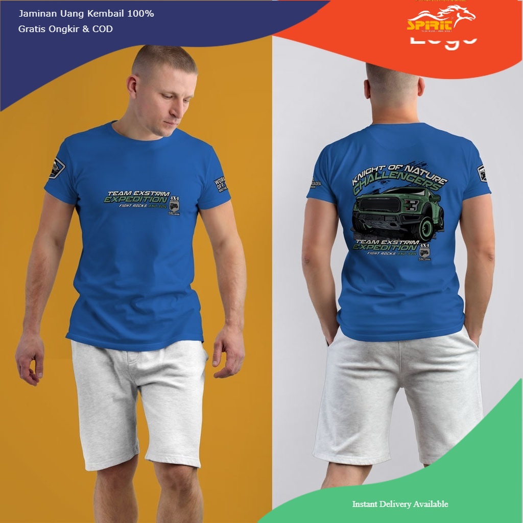 (SABLON DTF) BAJU KAOS PRIA OFF ROAD TEAM EXTRIM EXPEDITION MOBIL OFFROAD PREMIUM DISTRO KEREN MURAH