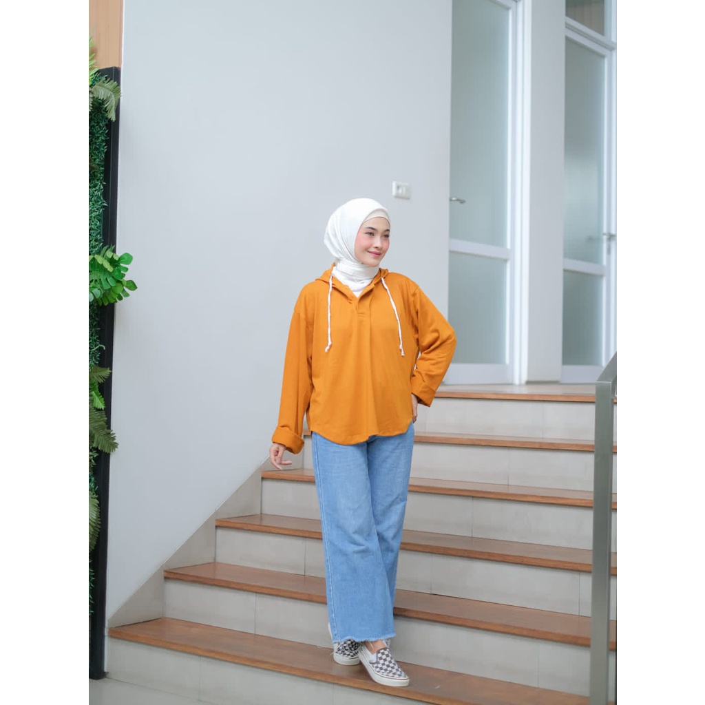 Promo Baju atasan wanita terbaru Sweater Wanita Hoodie DEZE OVERSIZE