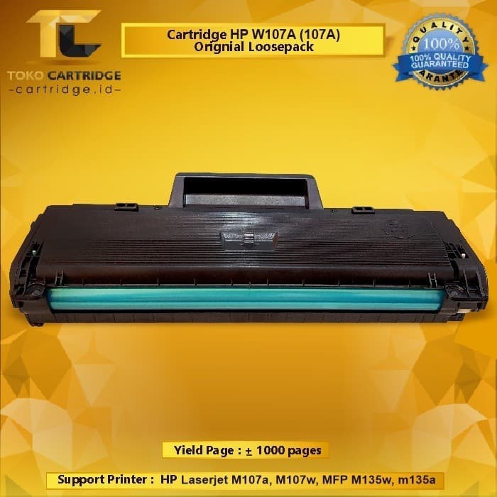 Cartridge Toner Laserjet HP W1107A M107A 107A 107W 105A 106A New Original Laser Jet Monochrome Black