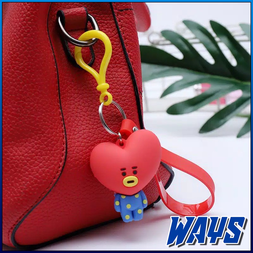 G016 | Gantungan Kunci Ganci BT21 KPOP Boneka Cute Karakter BTS Keychian Cartoon Aksesoris Tas Kunci