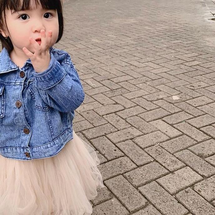 Bayar Ditempat 12.12 Jaket Jeans Anak Perempuan 1 - 7 tahun / Jaket Levis Anak Cewek [KODE BARANG 02