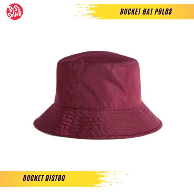 Bucket Hat Polos Pria Unisex Wanita Topi Pria / Topi Bucket Hat