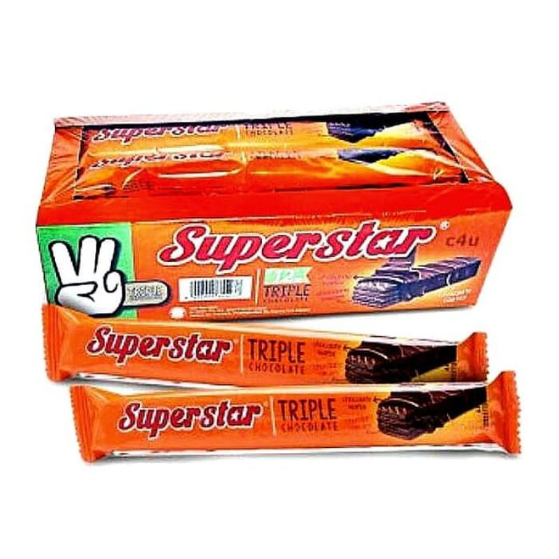 

superstar wafer coklat isi 12