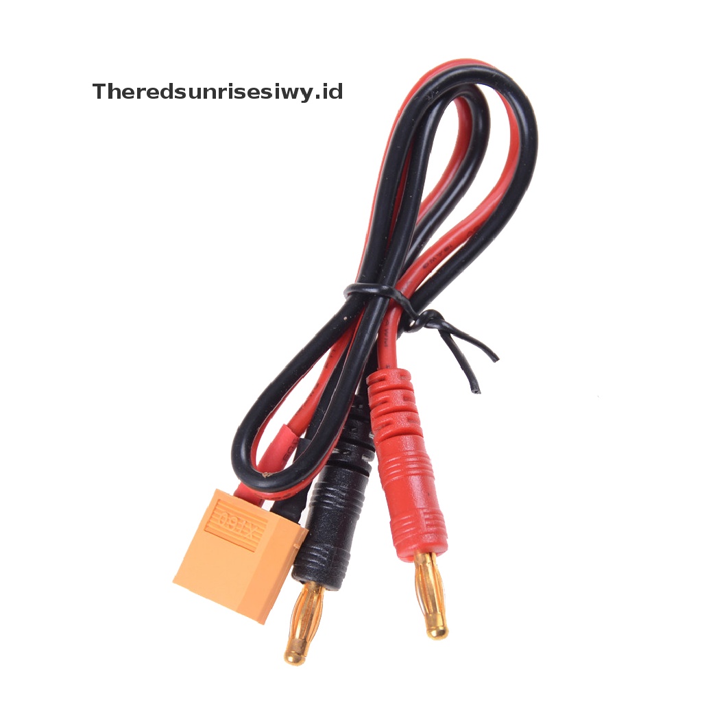 (Theredsunrisesiwy.Id) Xt60 Kabel Charger Baterai Lipo Ke 4mm Bullet / Banana Plug