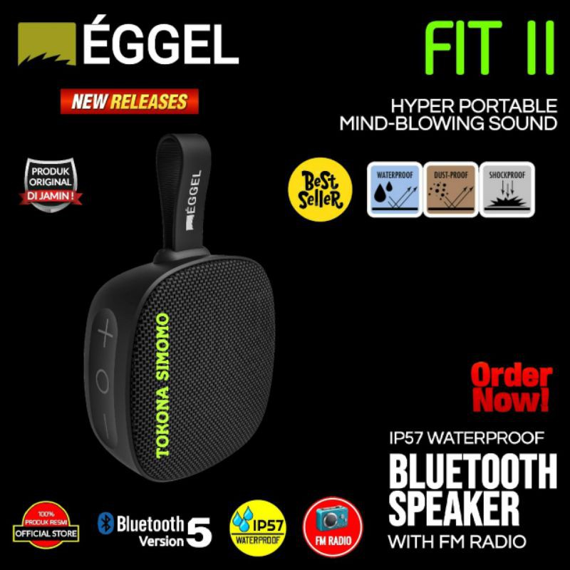 Eggel Fit 2 Waterproof Outdoor Portable Bluetooth Speakers Original