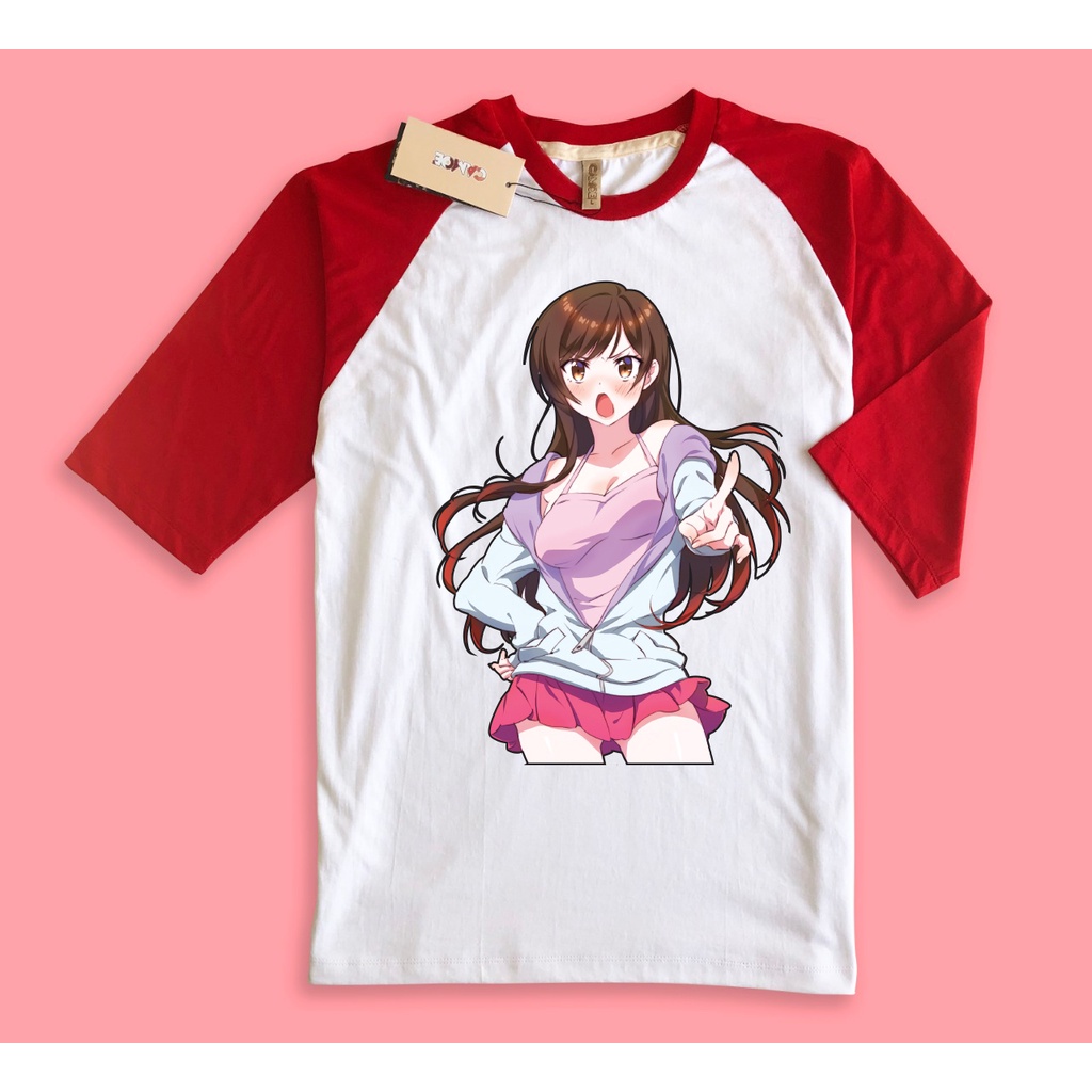 Kaos Raglan Anime Kanojo Okarishimasu Chizuru Mizuhara