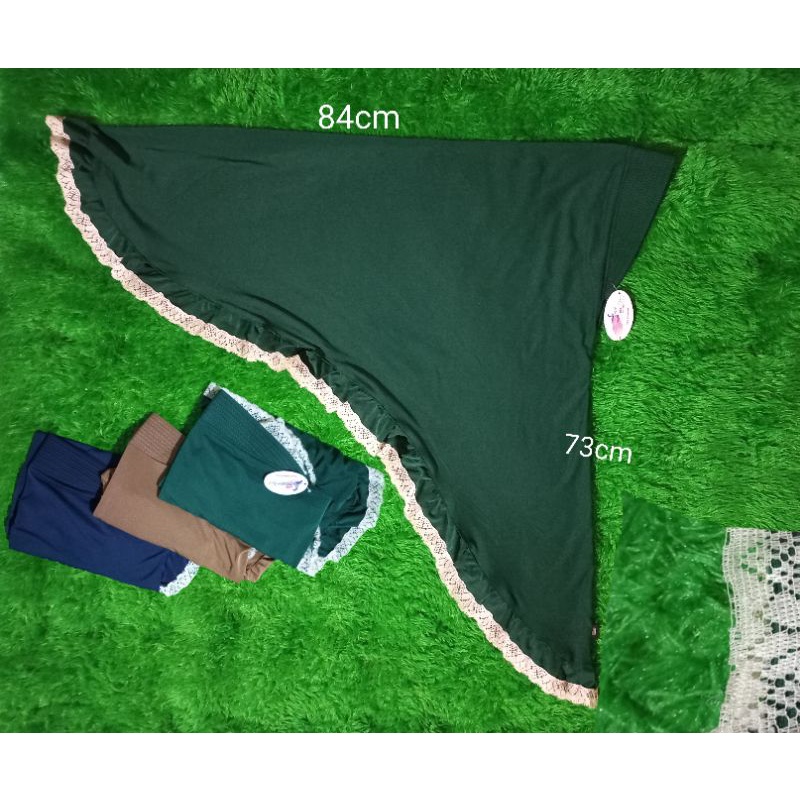 jilbab jersey renda cantik