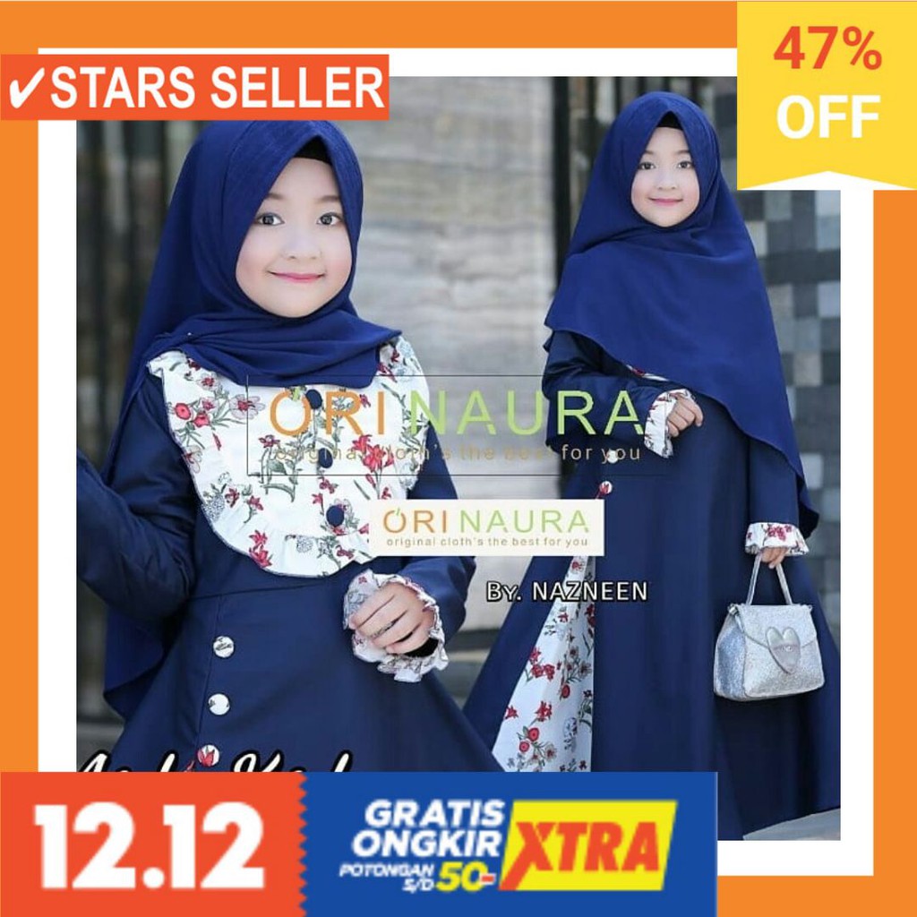 CANTIK LUCU HALUS KAIN PANDS COLLESTION PAND S TURKISH BATIK / Aida Kids | Gamis Syari Anak | Baju
