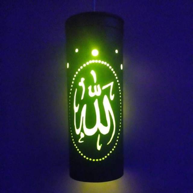 Lampu tidur lampu hias lampu paralon pvc lampu kaligrafi
